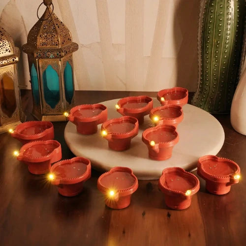 LED Light Water Sensor Diyas Plastic with, Ambient Lights, (Pack of 6/12/18/24)