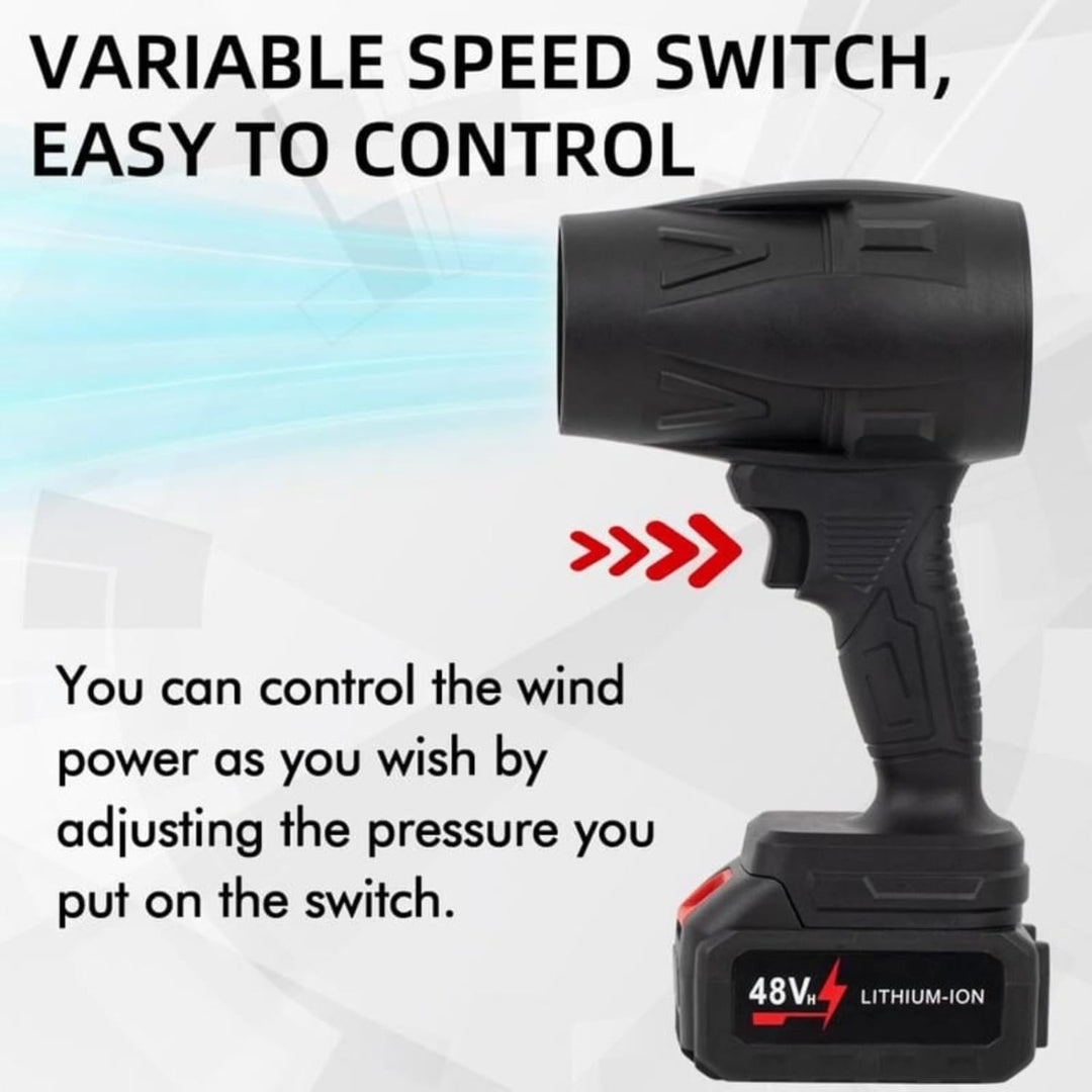 Cordless Turbo Blower – Clean Anywhere with Jet-Force Power!