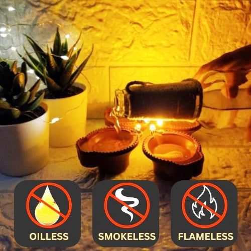 LED Light Water Sensor Diyas Plastic with, Ambient Lights, (Pack of 6/12/18/24)