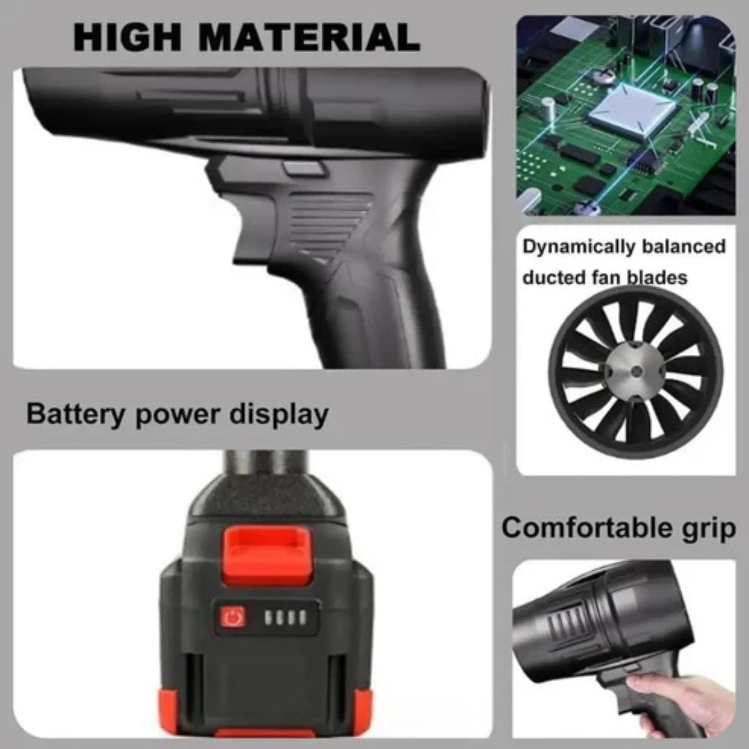 Cordless Turbo Blower – Clean Anywhere with Jet-Force Power!