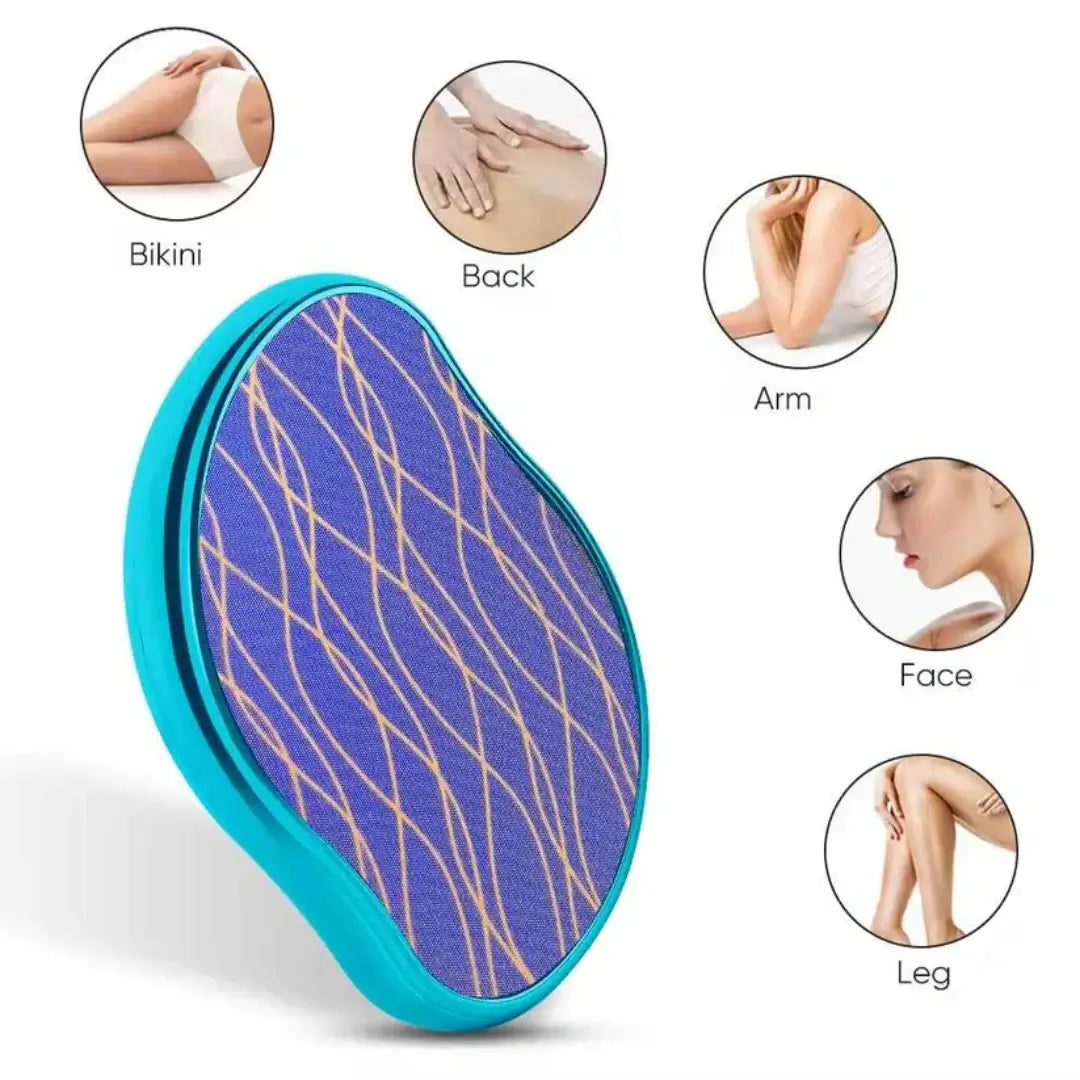 Crystal Hair Eraser – Painless Hair Removal & Exfoliation Tool for Smooth Skin