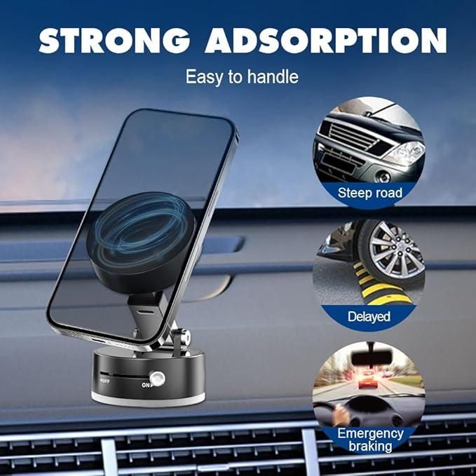 Stick Anywhere! Powerful Magnetic Suction Phone Holder for Car & Home