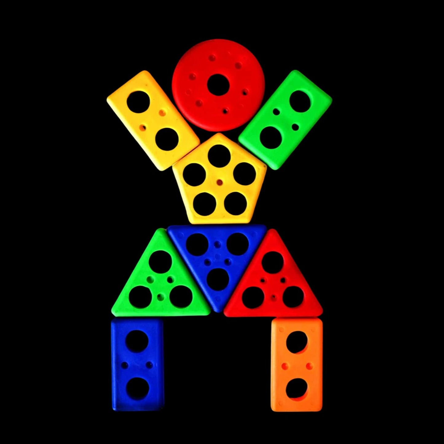 Geometric Stacker Shape Sorter Blocks