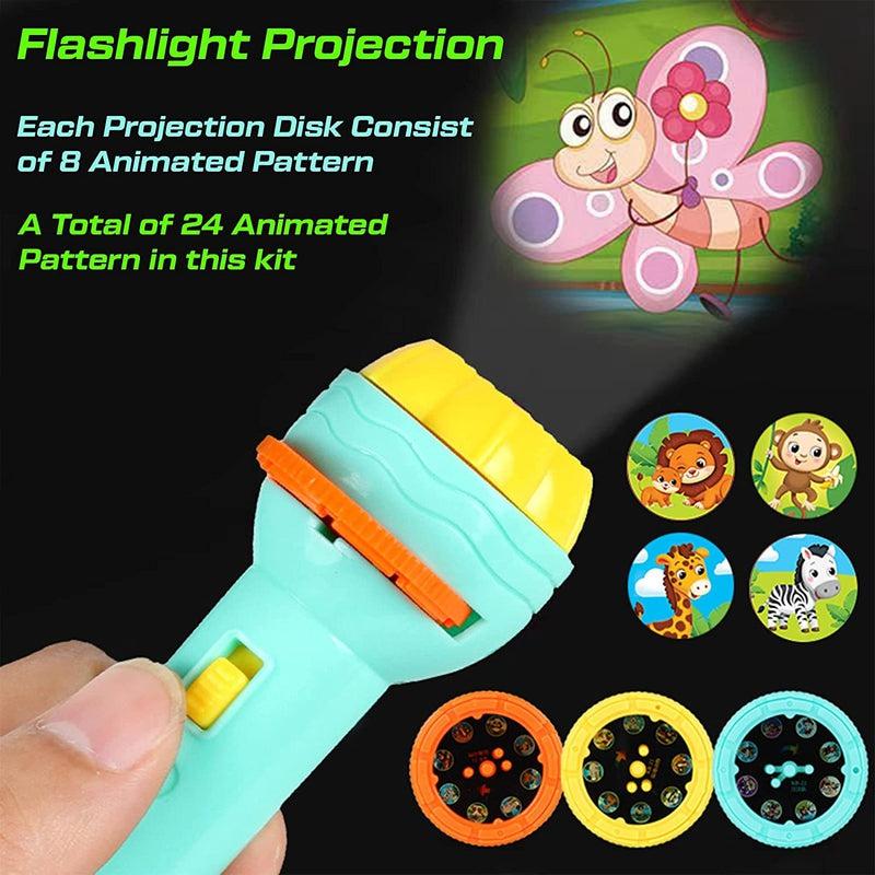 Slide Flashlight Torch Education Learning Kids Toy| Magical Projection | Nighttime Comfort & Sweet Dreams