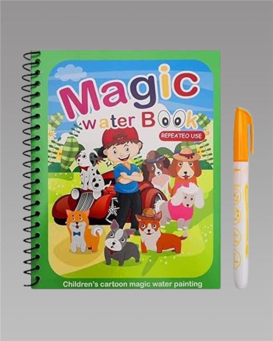 Reusable Magic Water Quick Dry Book Water Coloring Book x 1