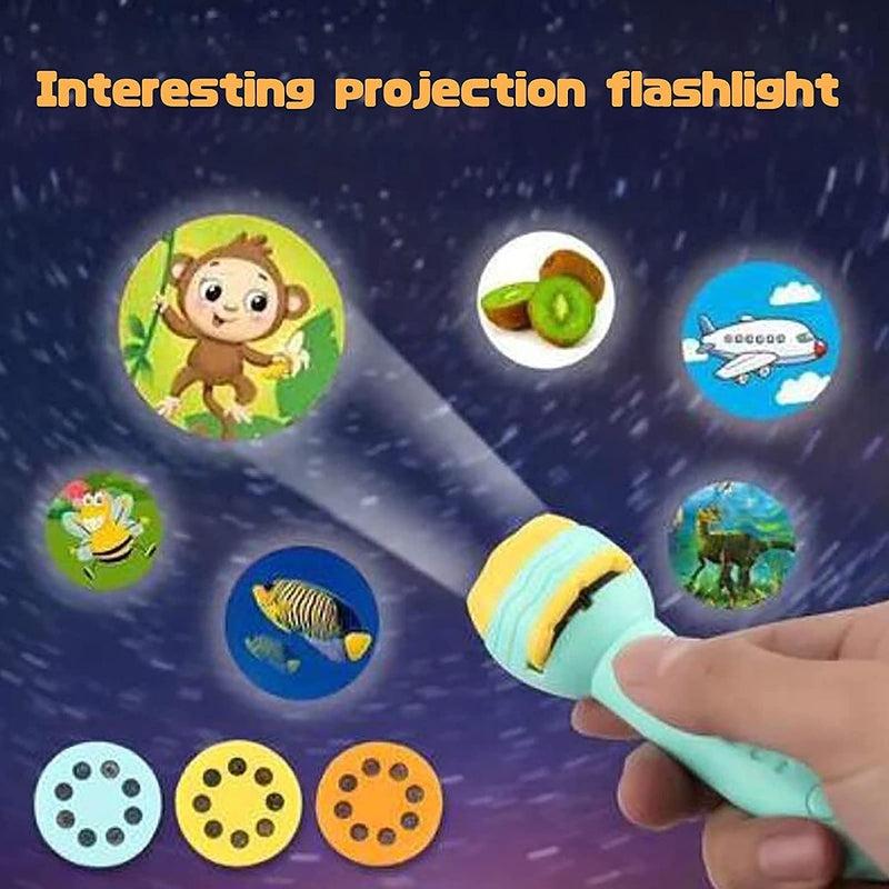 Slide Flashlight Torch Education Learning Kids Toy| Magical Projection | Nighttime Comfort & Sweet Dreams