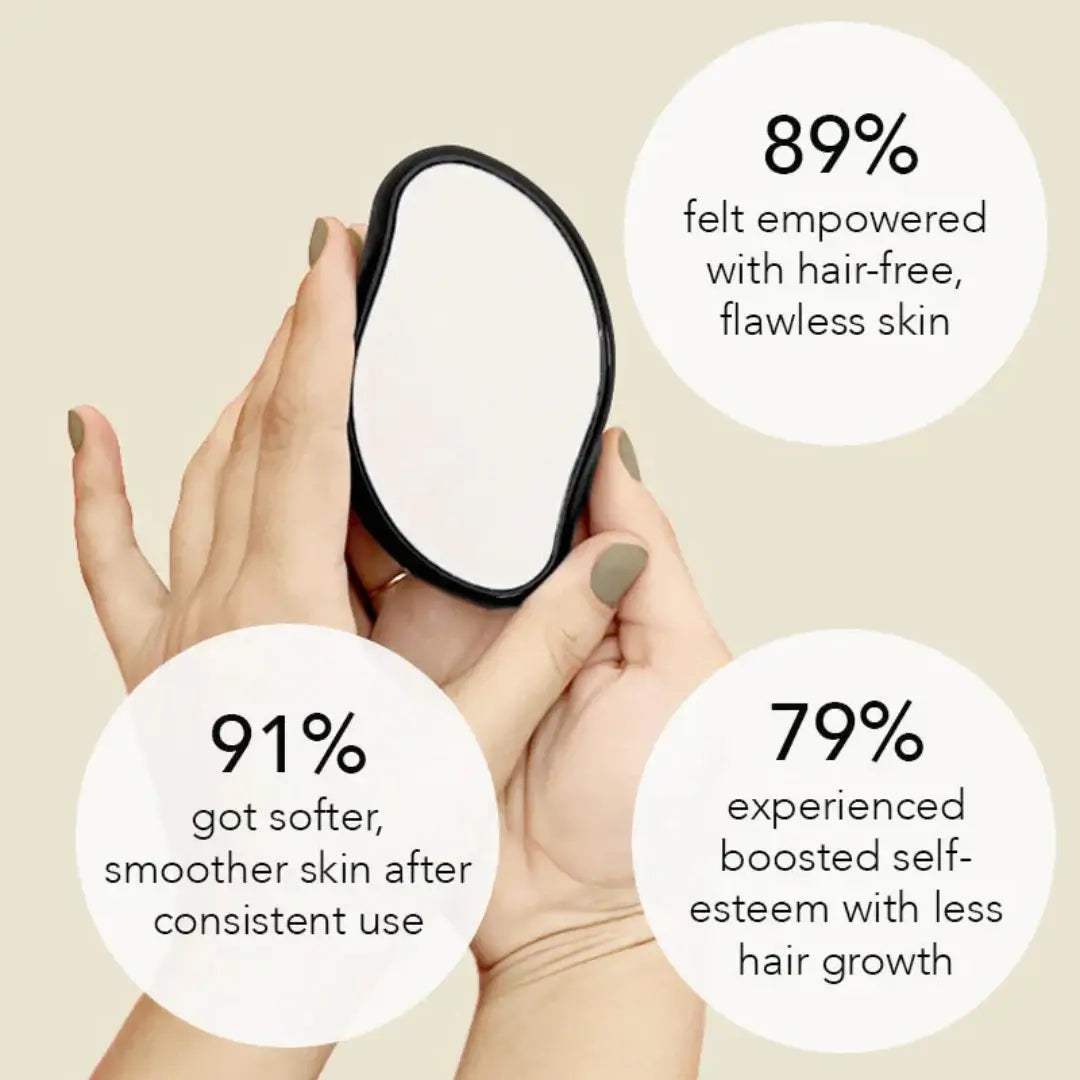 Crystal Hair Eraser – Painless Hair Removal & Exfoliation Tool for Smooth Skin
