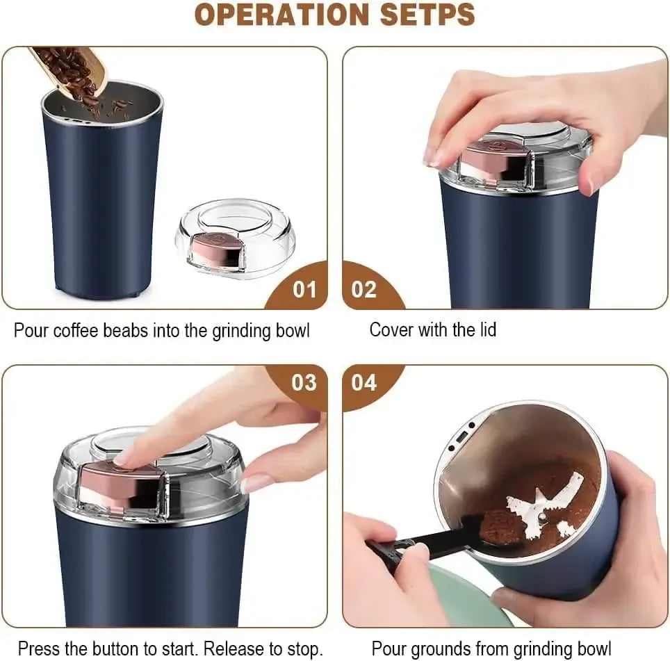 Electric Coffee Grinder(Random Color)