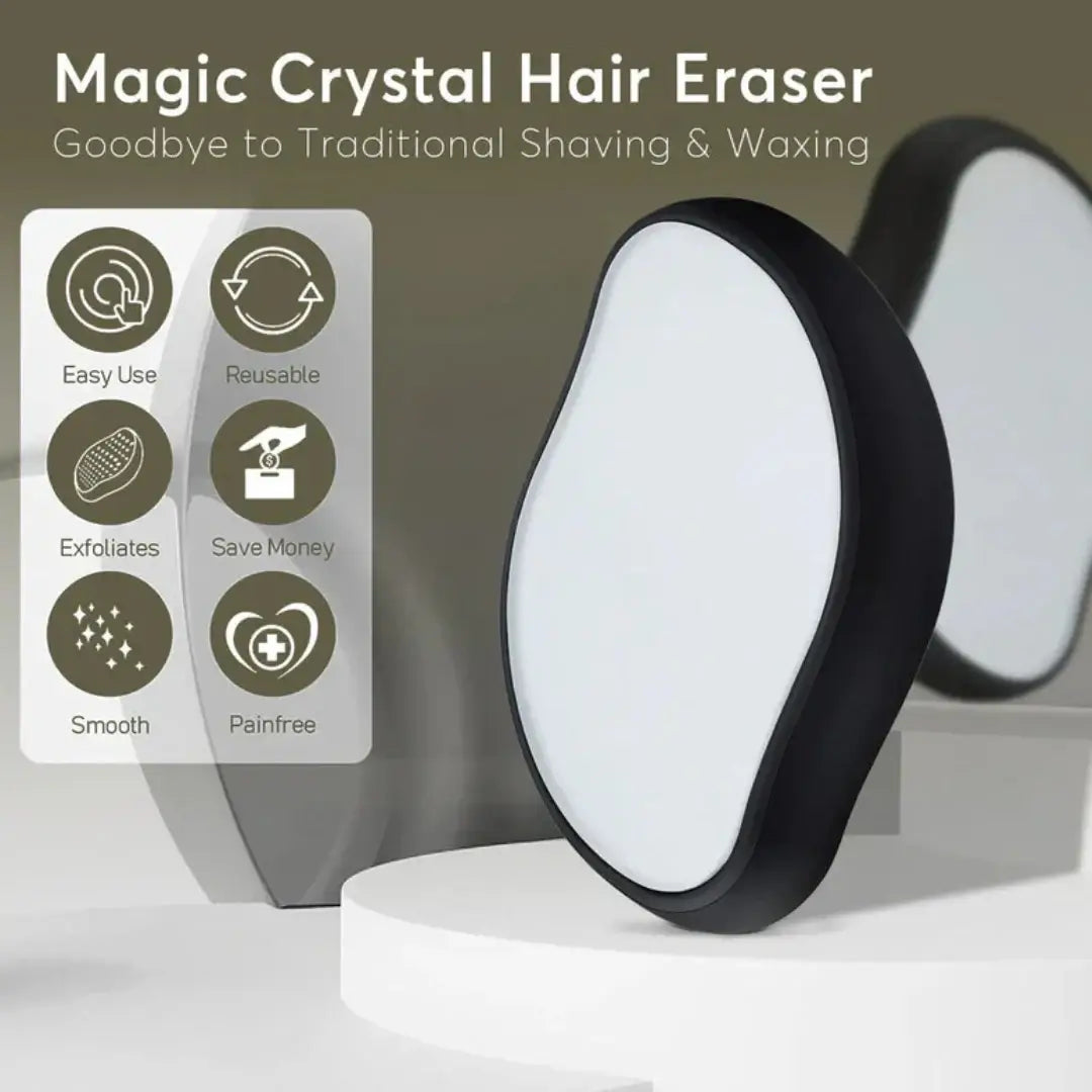 Crystal Hair Eraser – Painless Hair Removal & Exfoliation Tool for Smooth Skin
