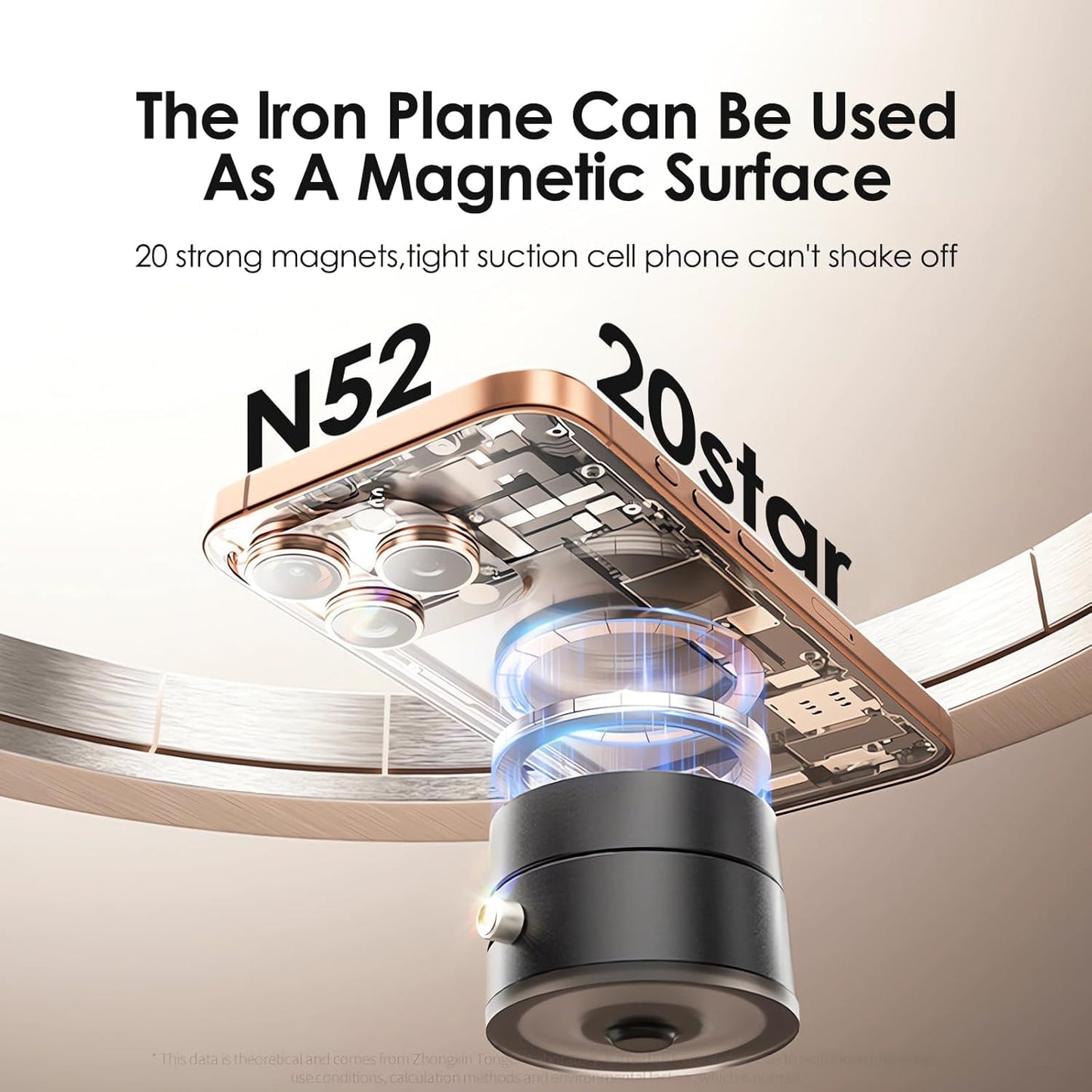 Stick Anywhere! Powerful Magnetic Suction Phone Holder for Car & Home