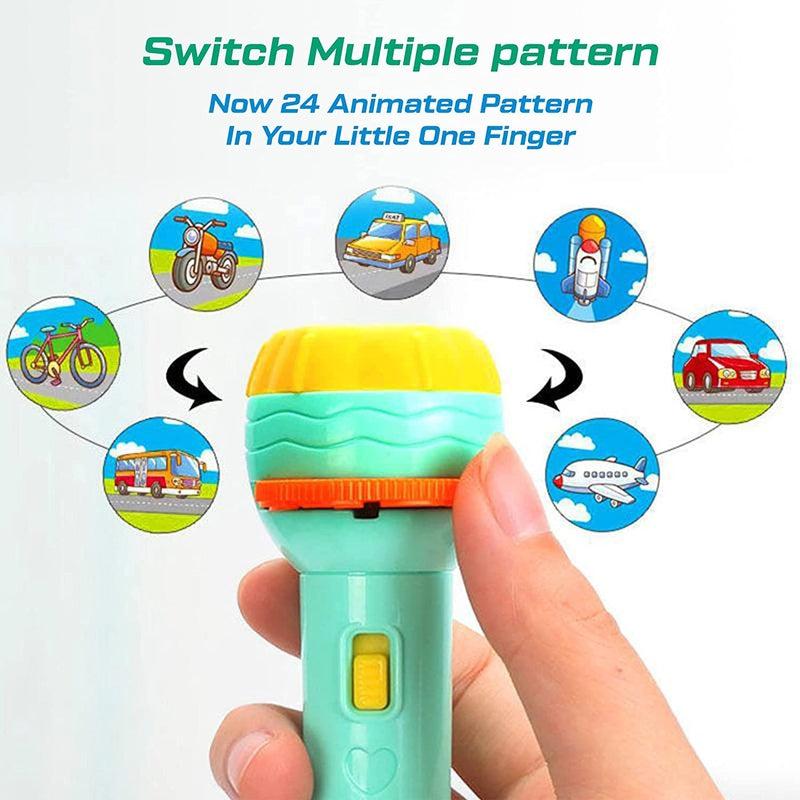 Slide Flashlight Torch Education Learning Kids Toy| Magical Projection | Nighttime Comfort & Sweet Dreams