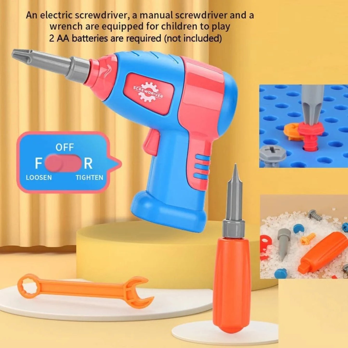 3D Screw Puzzle Box - Drill Screw Tool Set for Kid's