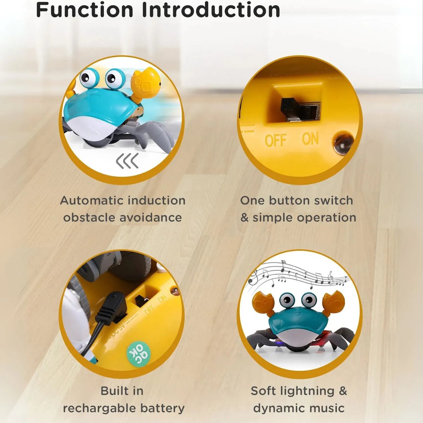 Baby Toys Infant Crawling Crab Toy