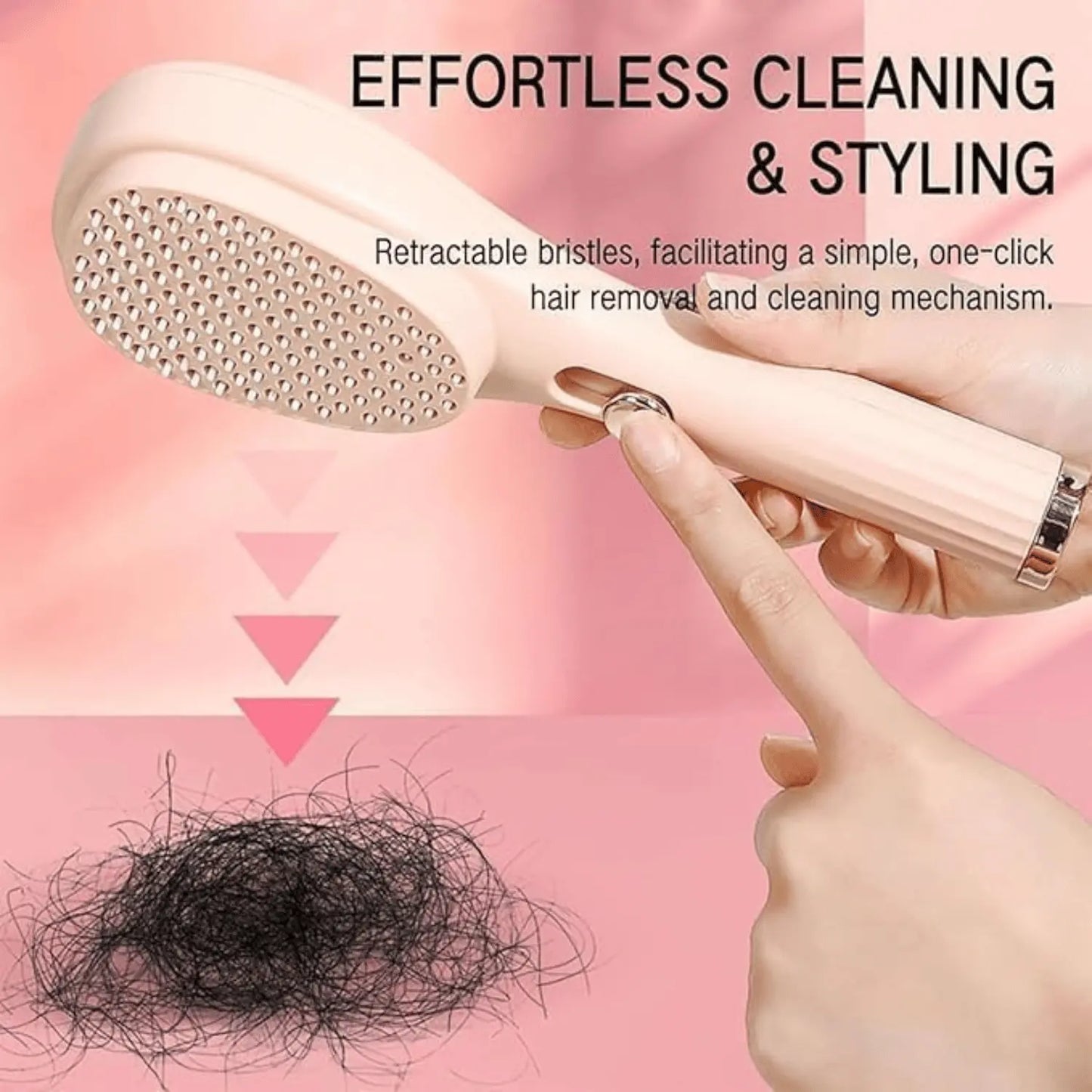 Self-cleaning Anti-static Massage Comb for Adults and Kids- Pack of 1