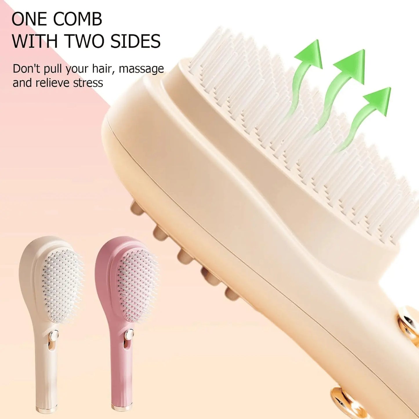 Self-cleaning Anti-static Massage Comb for Adults and Kids- Pack of 1