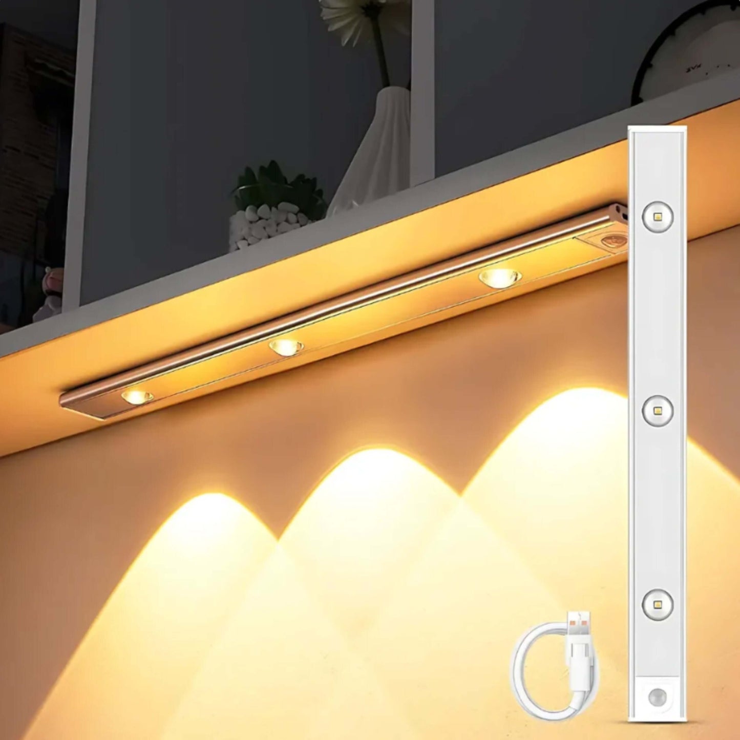LED PIR Motion Sensor Cabinet With USB Rechargeble