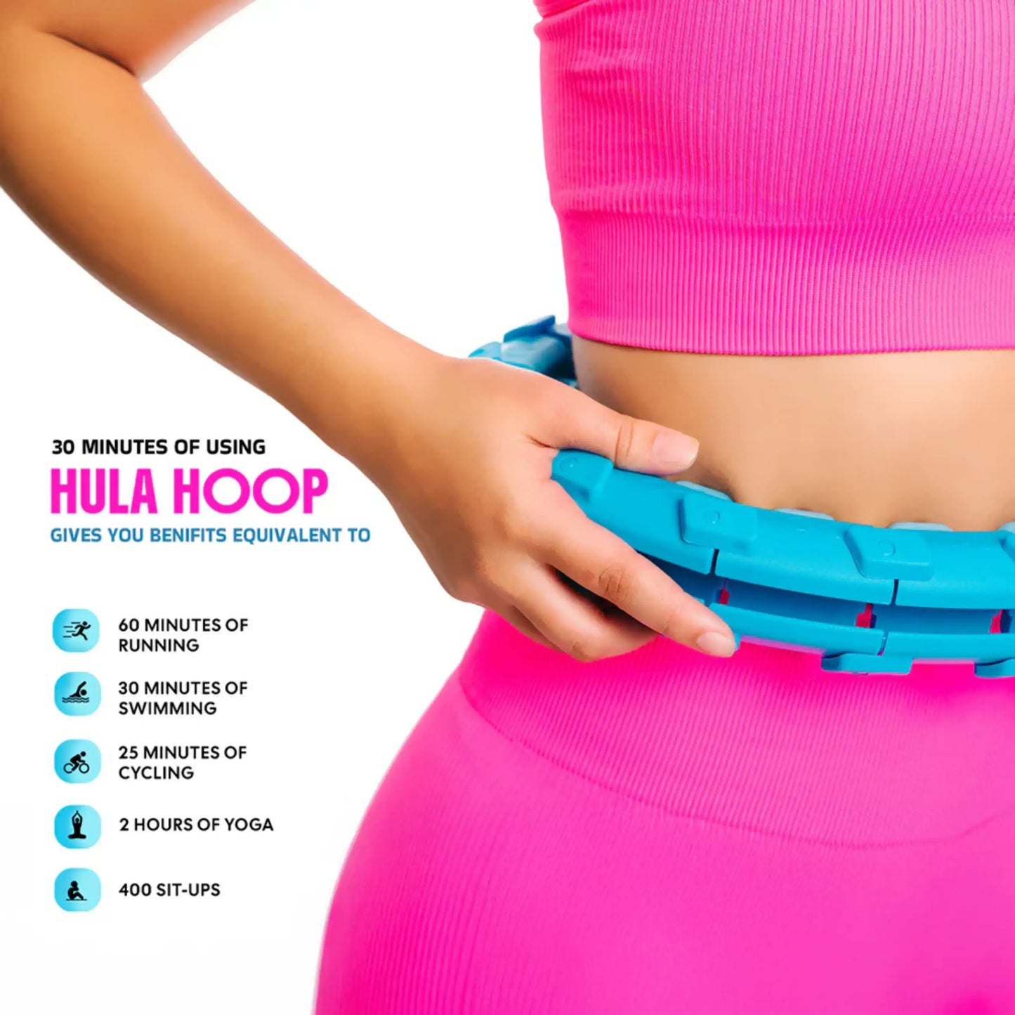 Smart Weighted Hula Hoop for Adults Weight Loss with CounteR
