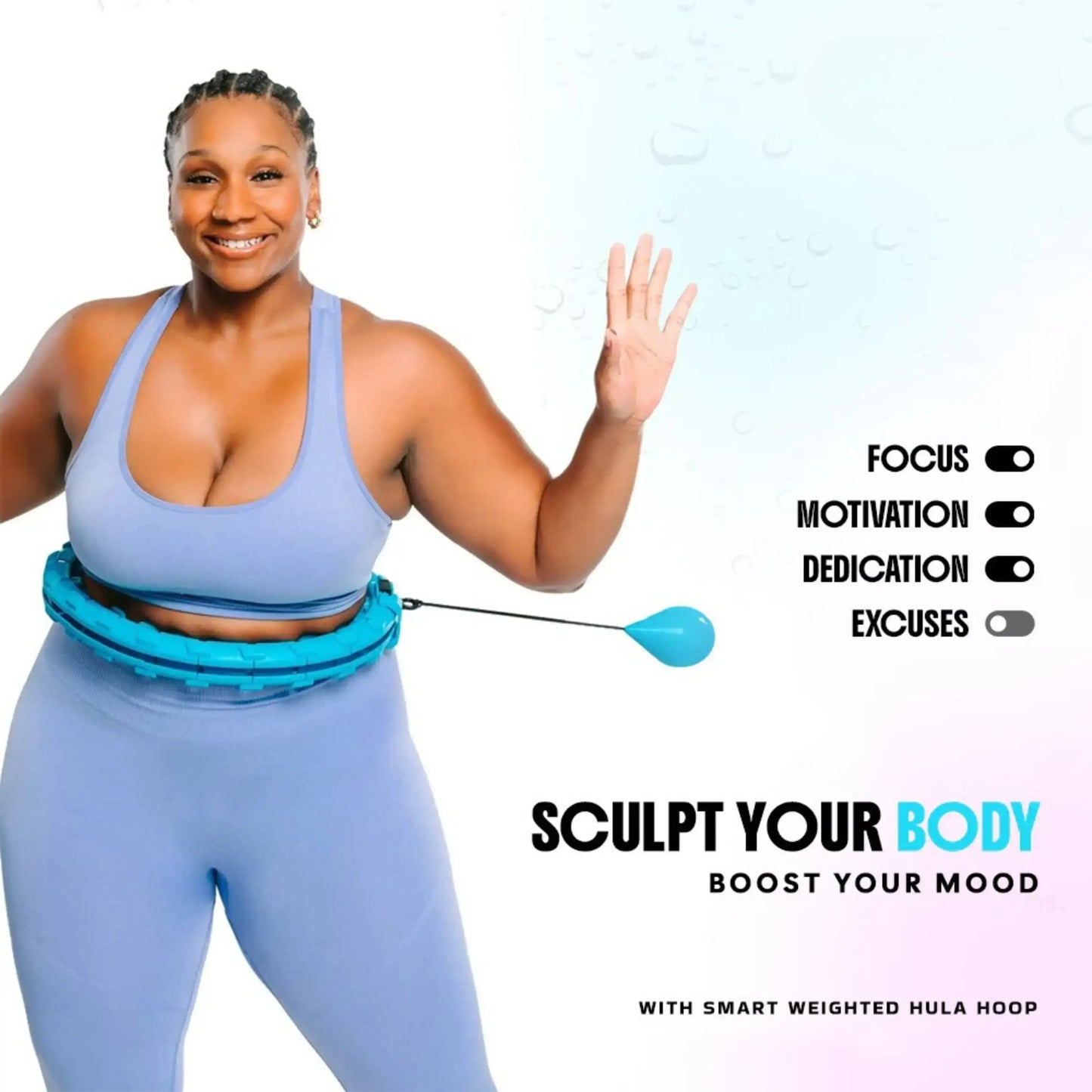 Smart Weighted Hula Hoop for Adults Weight Loss with CounteR