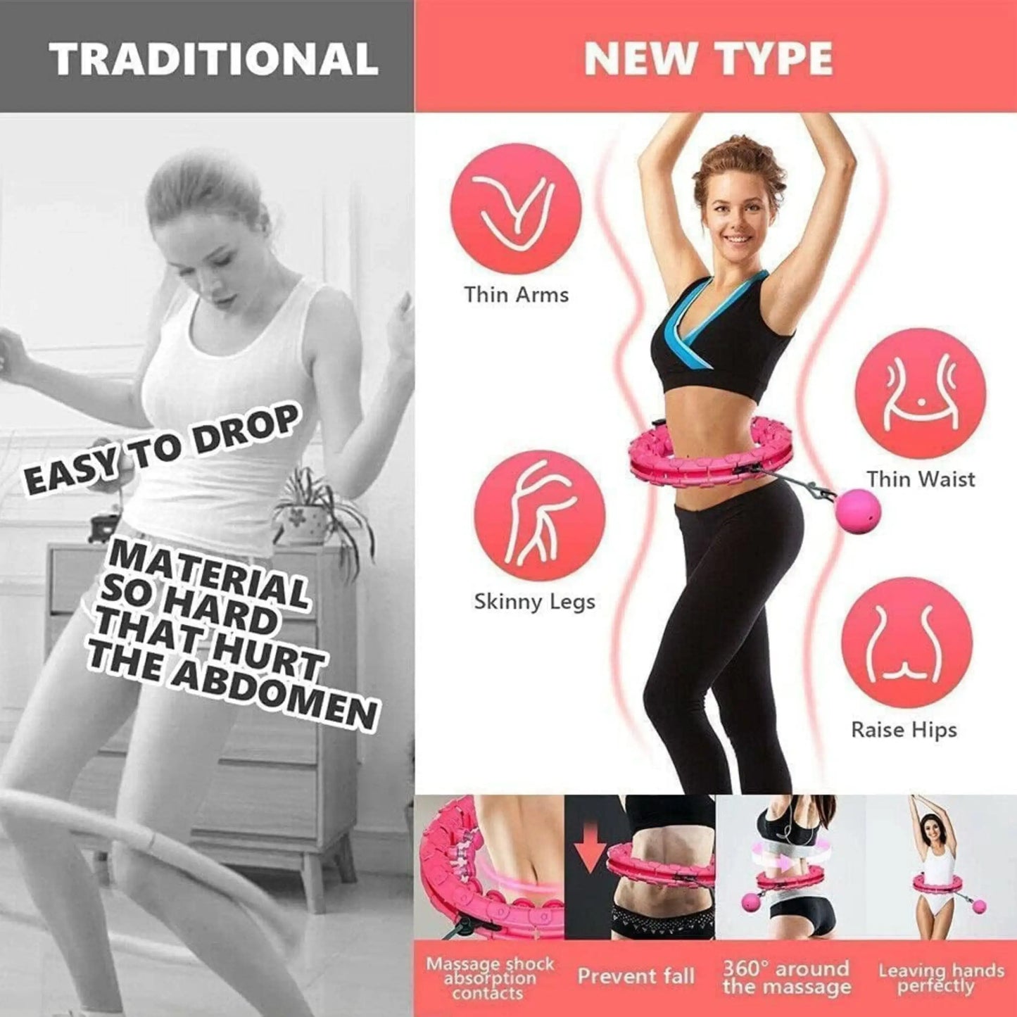 Smart Weighted Hula Hoop for Adults Weight Loss with CounteR