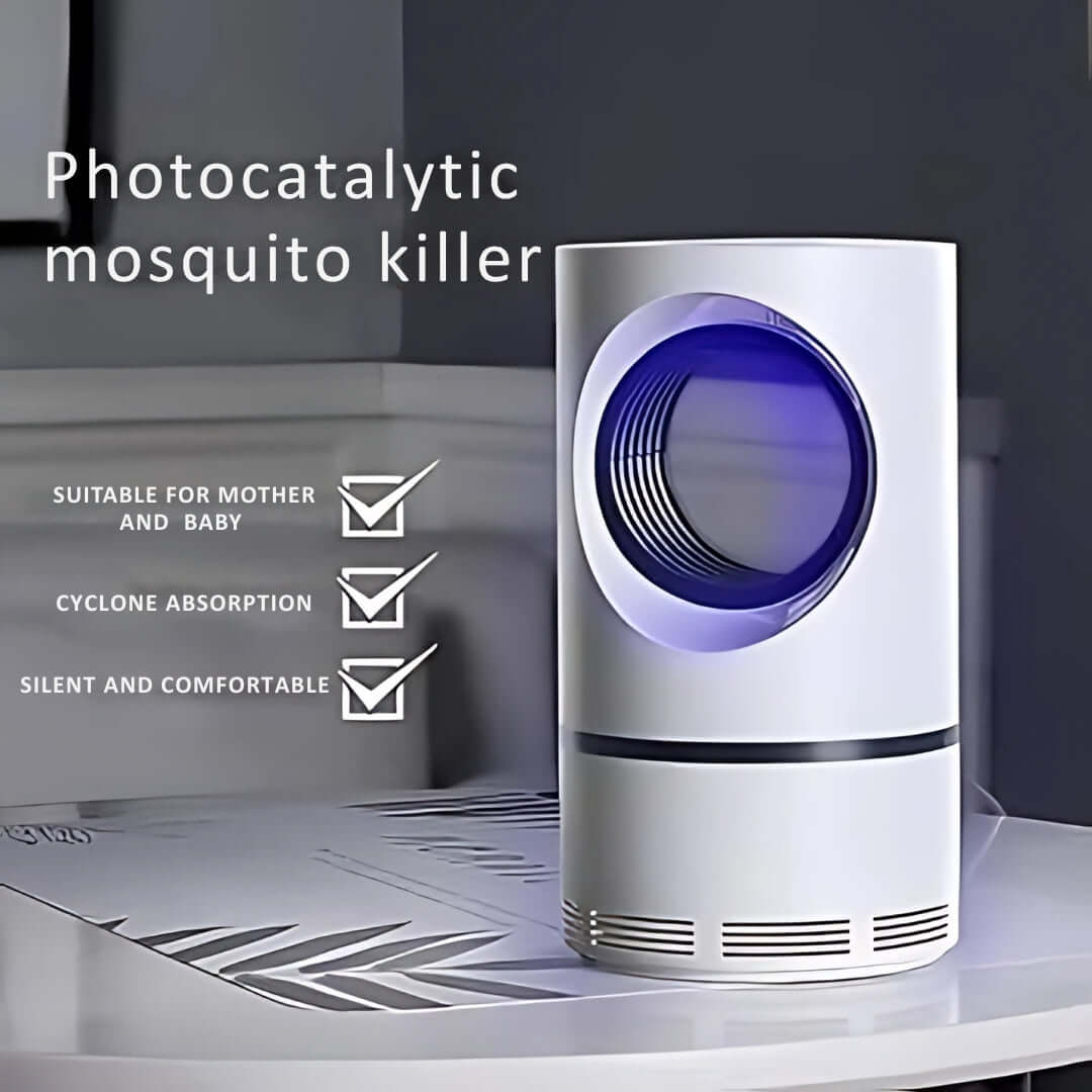 Silent Electric Insect Killer – Powerful Suction Trap for Indoor & Outdoor Use