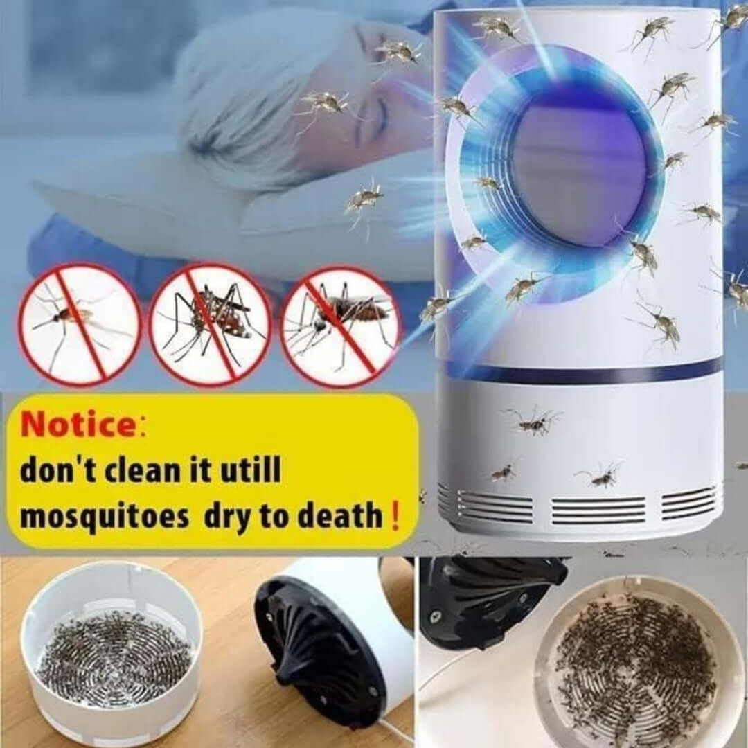 Silent Electric Insect Killer – Powerful Suction Trap for Indoor & Outdoor Use