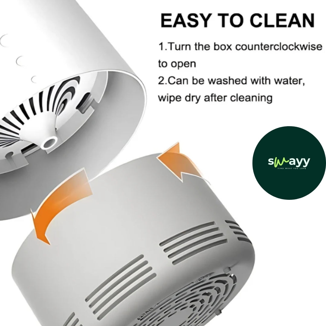 Silent Electric Insect Killer – Powerful Suction Trap for Indoor & Outdoor Use
