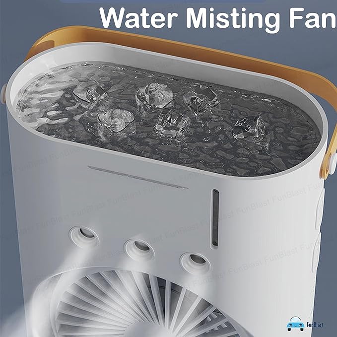 Double-Ended Spray Fan – 2X Cooling Power + Mist Refresh!