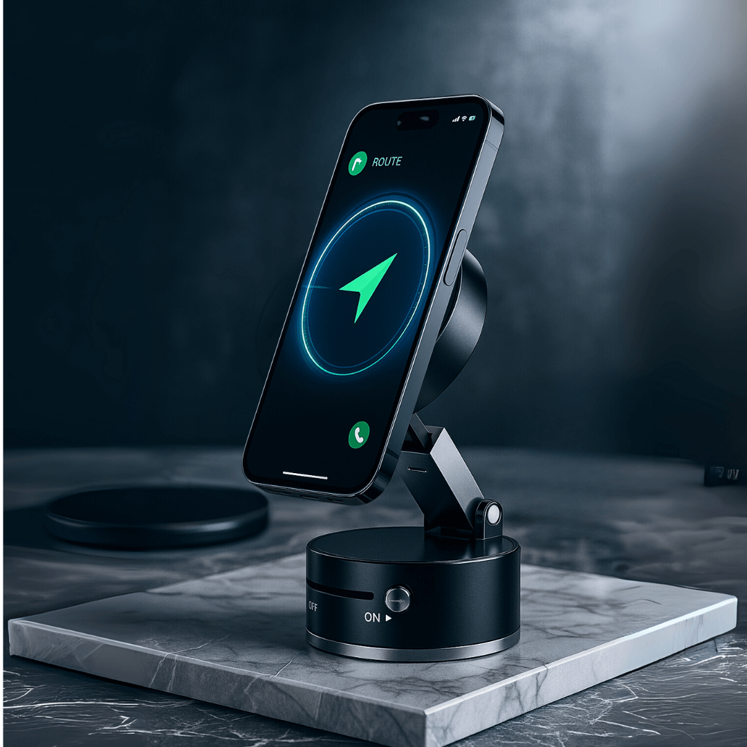 Stick Anywhere! Powerful Magnetic Suction Phone Holder for Car & Home