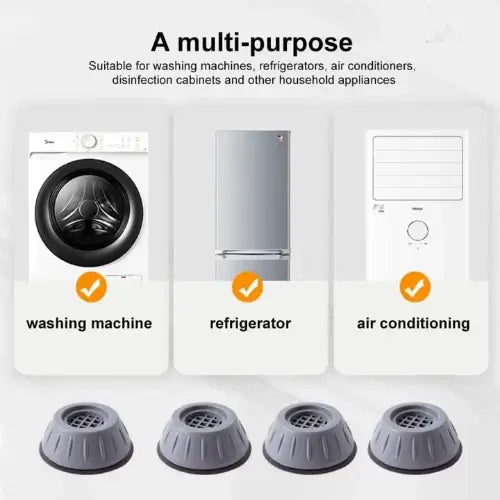 Special 4-Piece Offer – Quieter Laundry, Stable Furniture & Floor Protection