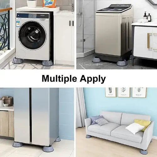 Special 4-Piece Offer – Quieter Laundry, Stable Furniture & Floor Protection