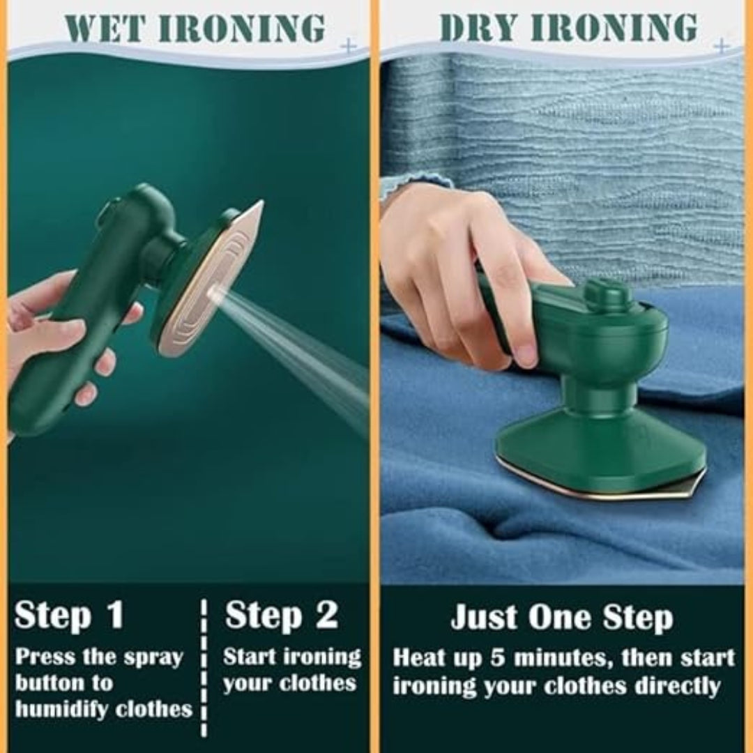 Portable Iron Travel Steamer for Clothes Mini Handheld Press